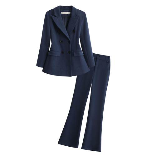 秋冬装新款人字纹羊毛大码小西装