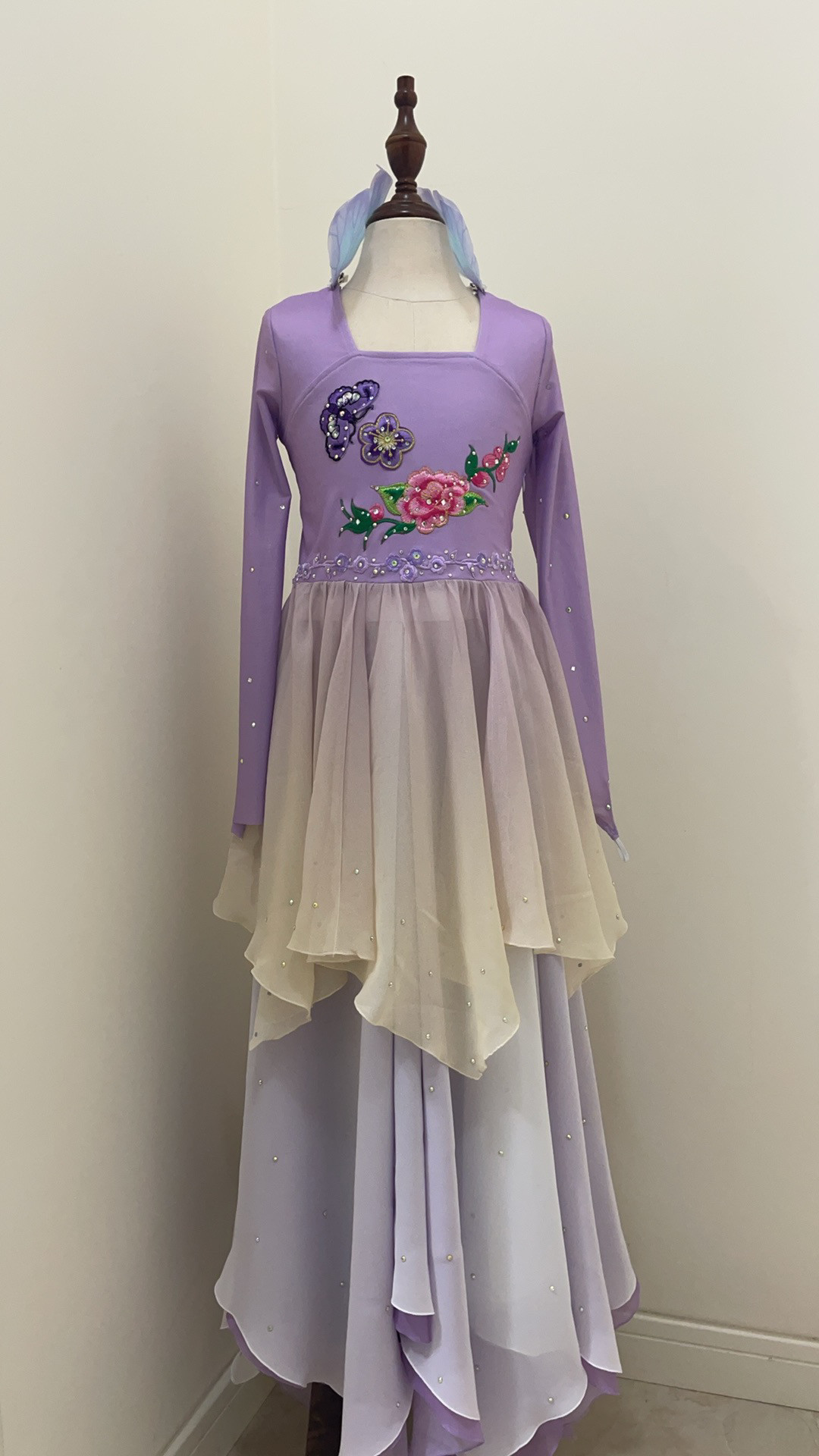蝶香舞蹈服王诗意同款扇子舞考级儿童古典舞演出服女飘逸中国风新