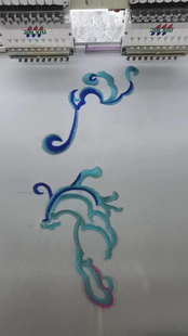 新款朝鲜演出服女飞花蝶语同款绣花片辅料、刺绣布贴花电脑绣花片