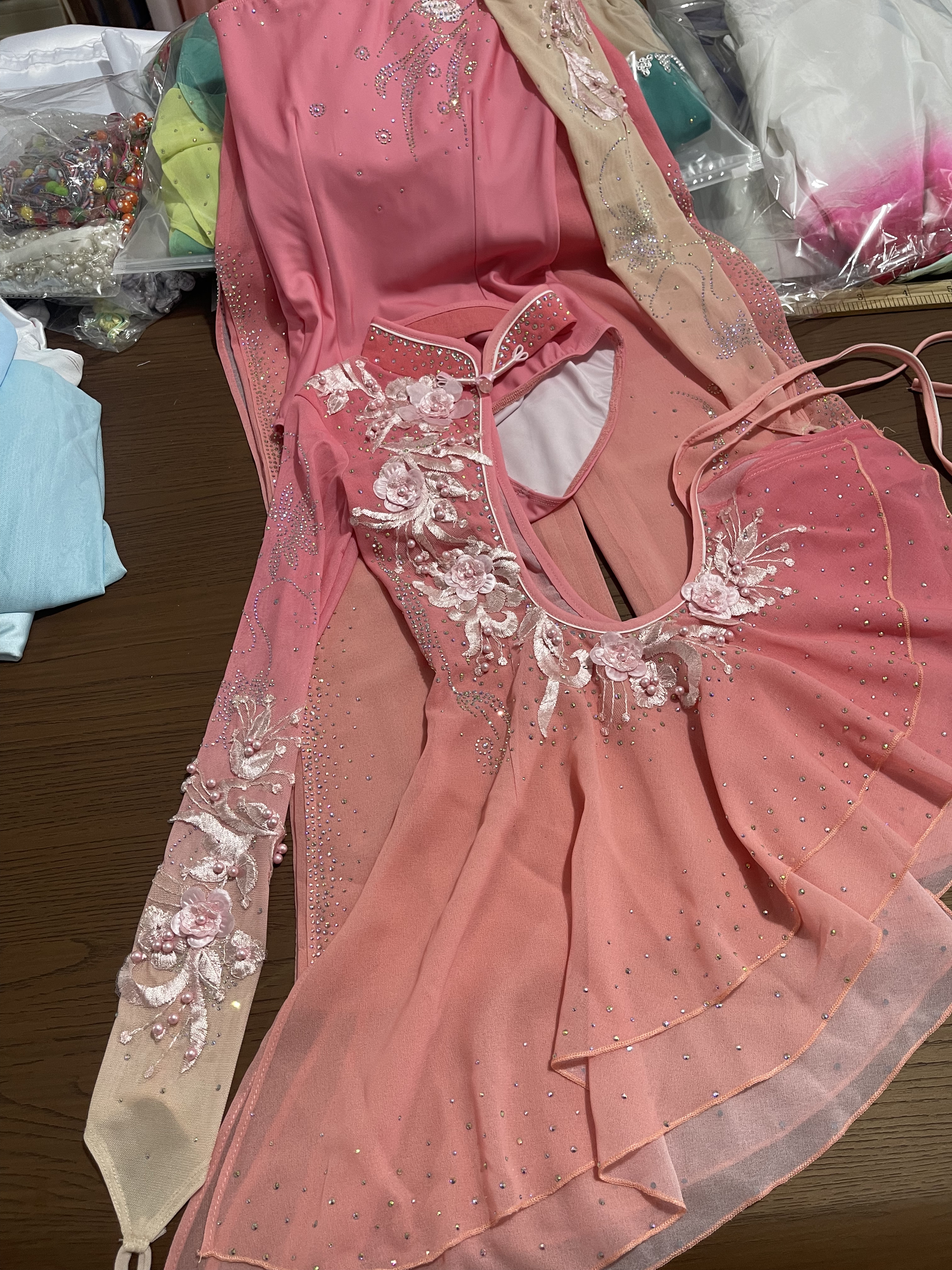 新款胶州秧歌舞蹈服扇子舞海阳秧歌舞蹈服表演服艺考服高级定制