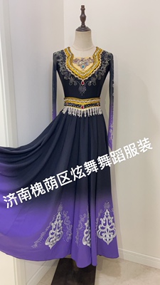 新款维族舞蹈服艺考生剧目服、维族舞蹈演出服舞台表演服高级定制
