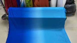 渐变色氨纶布料,宝蓝渐变湖蓝氨纶布料面料渐变舞蹈服装布料定染