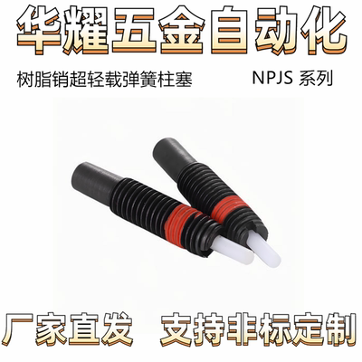 ZC201-3 树脂销超轻载弹簧柱塞 ZAP15伸缩弹顶销NPJS3-1.5--16-40
