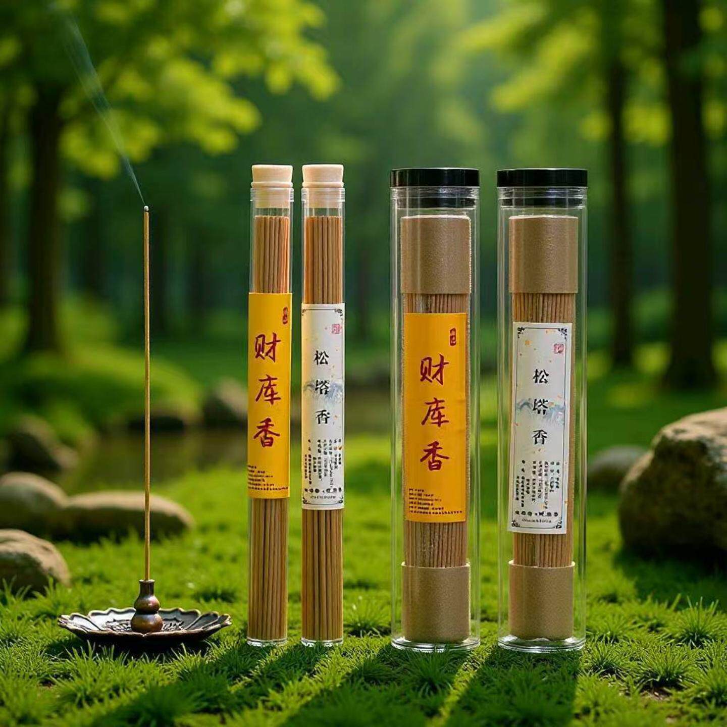 松塔香财库香线香经典古法熏香檀香中式香薰供奉佛香禅香