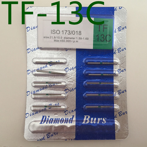 牙科高速手机专用金钢砂  3S车针特价10元10支装1版包邮TF-13C
