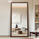 BOLEN 店试衣镜挂墙镜 北欧穿衣镜全身镜子贴墙家用卧室落地镜服装