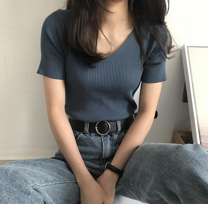 糖果色针织短袖T恤女春季2020新款韩版V领修身显瘦百搭打底衫上衣在类目 3C数码配件, 电子元器件市场, 电子元件, 其它元器件中 - 来自Buy2taobao.com提供专业的淘宝代购服务