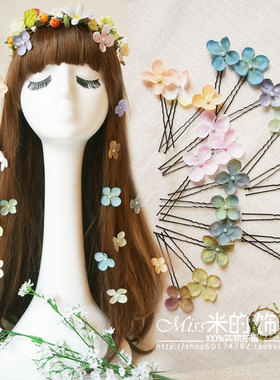 仿真摄影海边发饰花花仙子同款