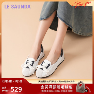 6M22402 休闲复古平底一脚套德训女单鞋 莱尔斯丹2025春新款 时尚