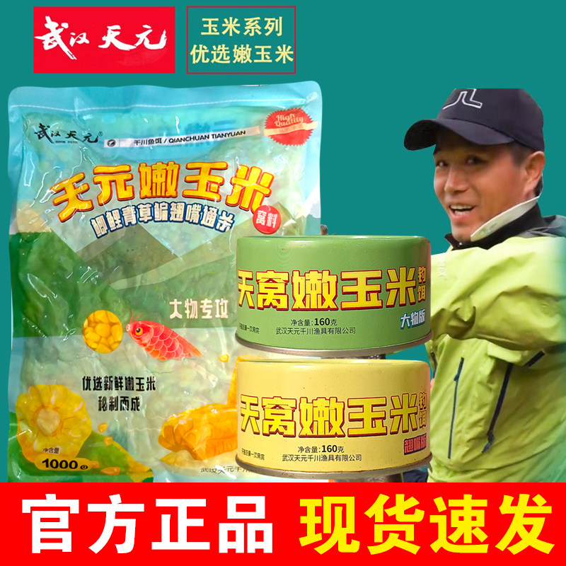 武汉天元嫩玉米窝料饵料鱼饵打窝野钓玉米粒钓饵鲤鱼翘嘴草鱼专用