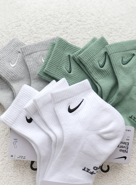 Nike耐克2026新款男女袜运动棉袜毛巾底刺绣logo中短筒袜子IH8607
