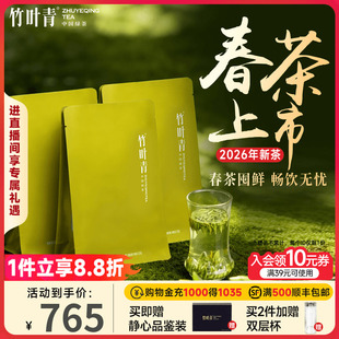 品味 2026新茶 竹叶青茶叶绿茶特级 3袋茶包 峨眉高山明前茶100g