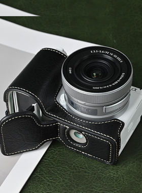 索尼ZVE10二代保护套a7c相机包a7m4 a6400配件ZVE10a7c2r皮套适用