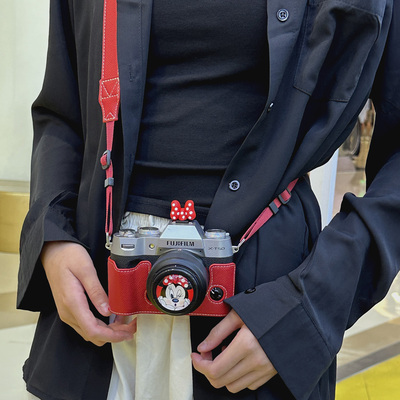 适用富士xt50保护套XE5相机包XT5底座xm5XS20壳X100VI配件xt30III