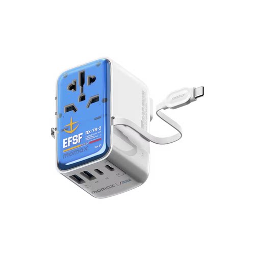 Momax1-World+ Flow 35W 4-插口 内置USB-C 充电线