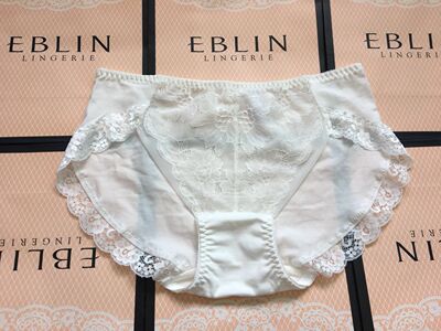 eblin韩国时尚蝴蝶结白色内裤