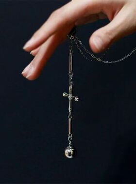 全职猎人克拉维卡项链做旧风小众设计感可拉伸长毛衣链送男友礼物