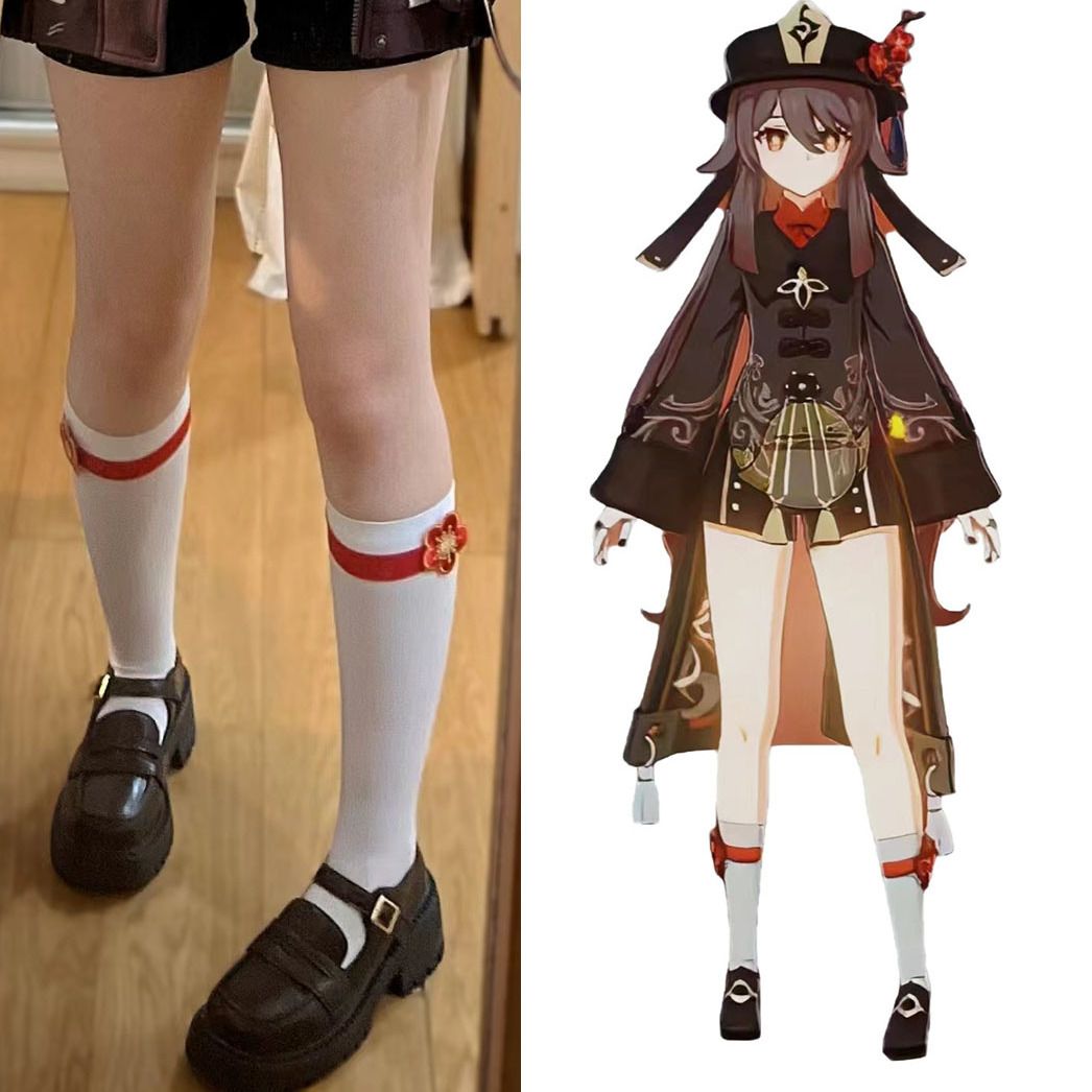 【胡桃】cos小腿袜腿环 二次元同款cos服配件道具梅花腿环周边袜