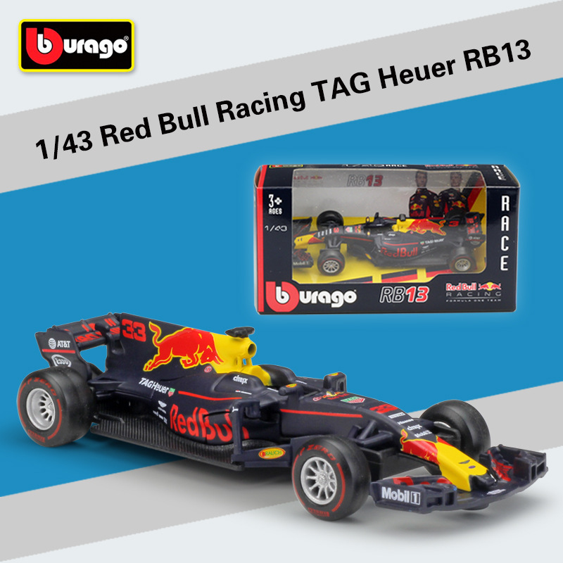 比美高1:43F1赛车2017红牛RB13仿真合金成品汽车模型玩具礼品