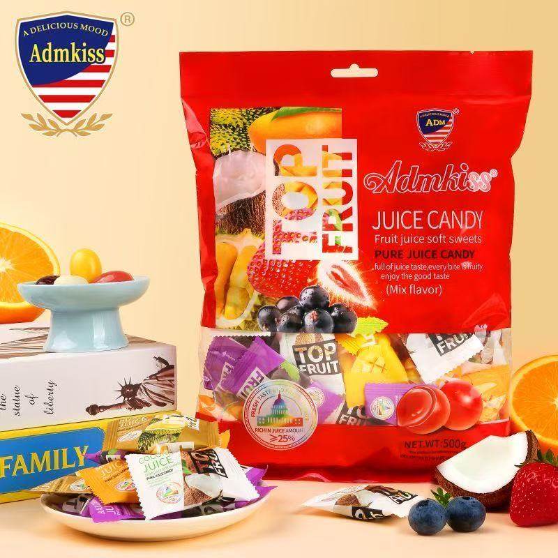 ADM马来西亚风味果汁软糖芒果榴莲什锦味水果混合口味喜糖年货