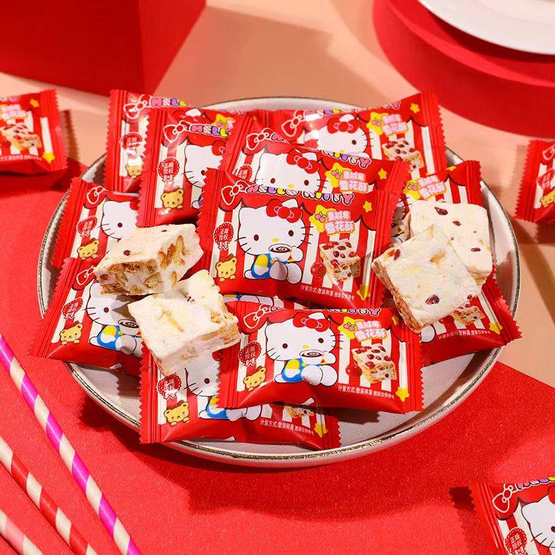 三丽鸥蔓越莓可可味奶芙雪花酥酷洛米美乐蒂休闲零食结婚喜糖批发,零食/坚果/特产,喜糖,淘宝优惠券,粉丝福利购,淘宝优惠卷