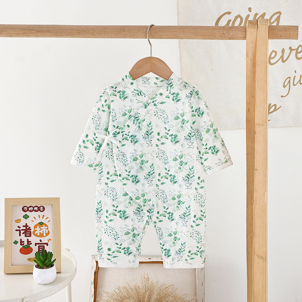 早产儿衣服连体衣春秋宝宝小码52码婴儿衣服四季特小双胞胎纯棉59