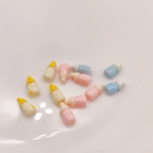 爱买就淘好可爱小奶瓶奶盖嘴奶油胶手机壳发饰宠物发饰diy狗发夹