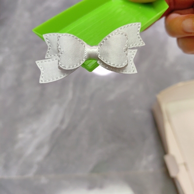 爱买就淘新品双层不规则立体燕尾绣贴片宠物发夹diy宝宝发饰材