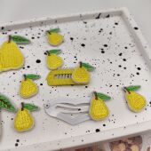 爱买就淘满钻底冰糖雪梨蝴蝶结刺绣贴片宠物发夹diy儿童发饰材料