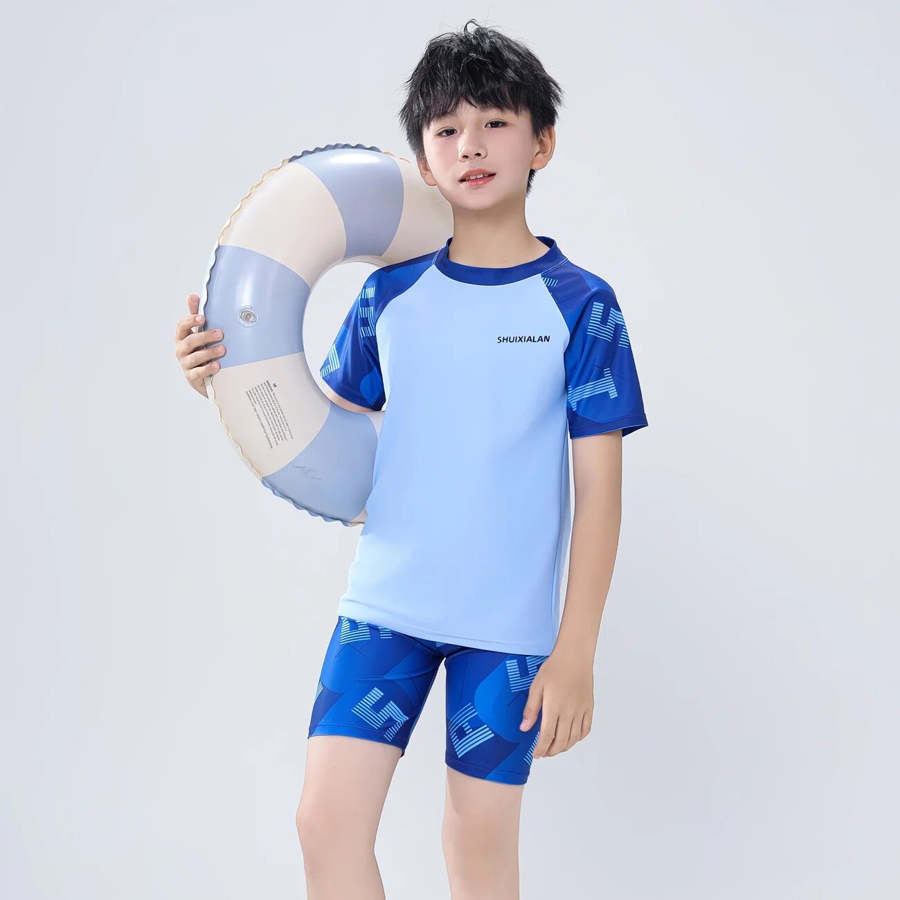 儿童泳衣男童分体2026新款中大童防晒速干男孩青少年泳衣裤套装