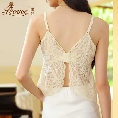 丽维蕾丝一体后扣文胸吊带美背女