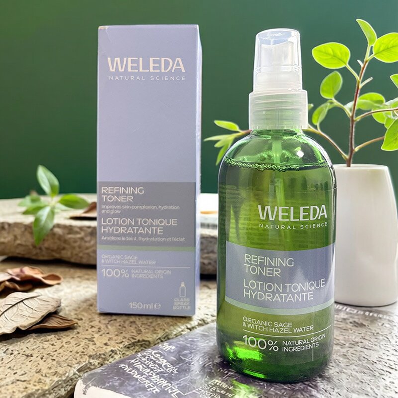 德国weleda维蕾德焕活保湿爽肤水 二次清洁细致毛孔提亮肌肤150ml