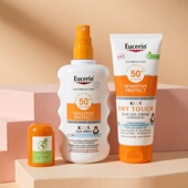 Eucerin优色林儿童防晒霜lsf50超防水无味3月 宝宝舒缓200ml啫喱