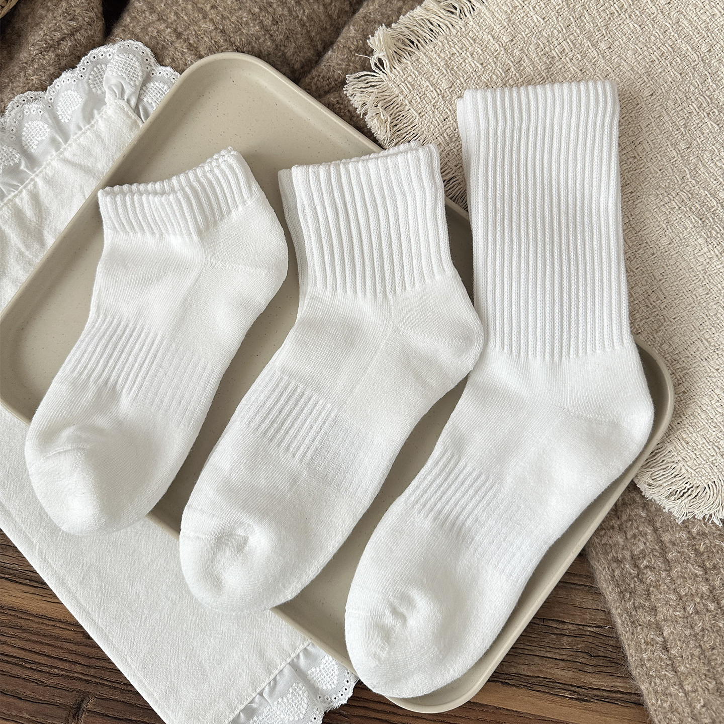 运动袜子女加厚款毛巾底加绒中筒长袜白色堆堆短袜学院风纯色高帮,女士内衣/男士内衣/家居服,中筒袜,淘宝优惠券,粉丝福利购,淘宝优惠卷