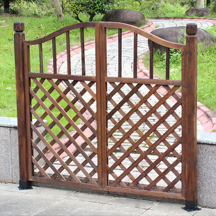 栅栏门庭院户外简易花园入户防腐木栅栏门菜园院子门口宠物围栏门