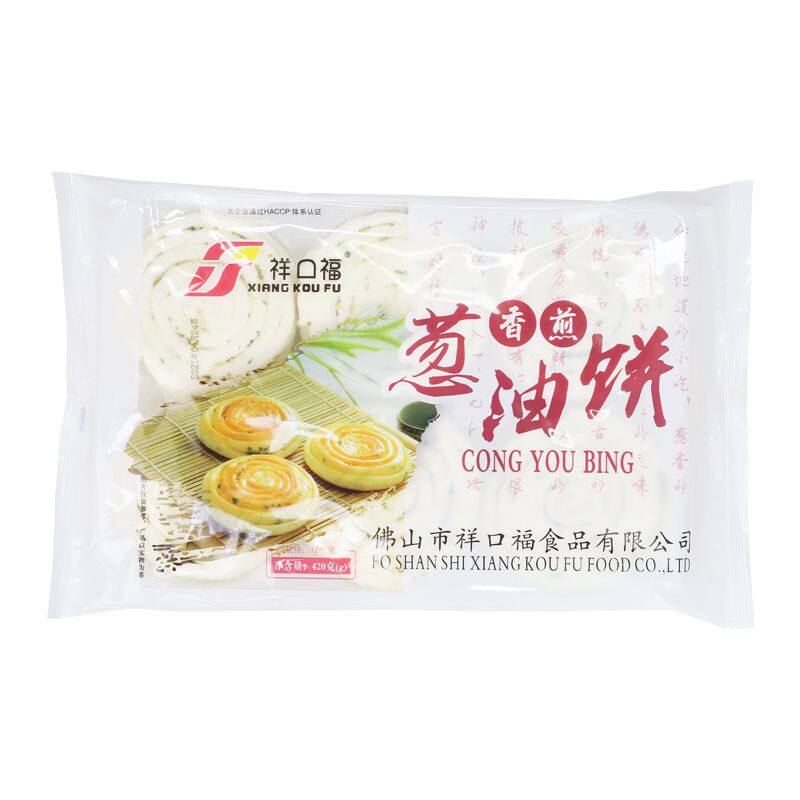 祥口福葱油饼半成品整箱12个每包正宗老上海风味速冻商用早餐食材