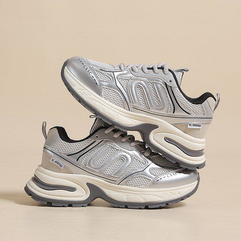 2024新款厚底老爹鞋女百搭休闲爆款女鞋跑步鞋ins韩版运动鞋BS103