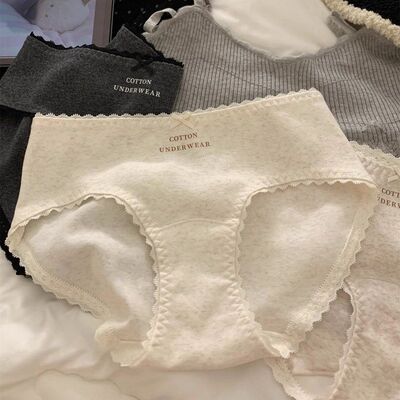 全棉加长裆大码10A抗菌法式原棉女士纯棉内裤女中腰A类婴儿棉女生