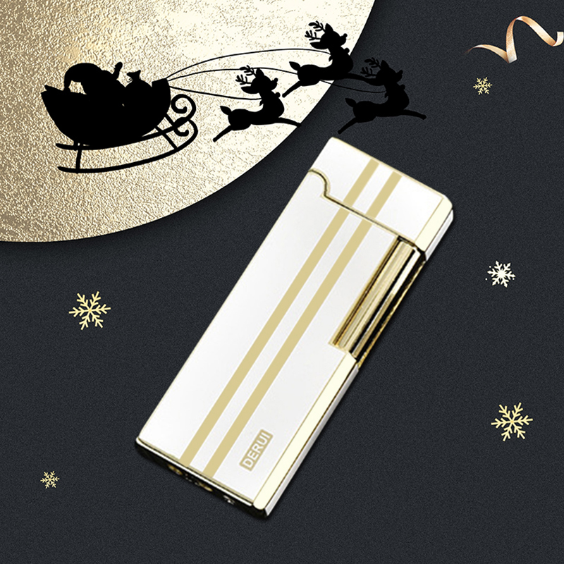 女士迷你型小巧创意高档金属朗声打火石砂轮打火机侧滑轮超薄款女