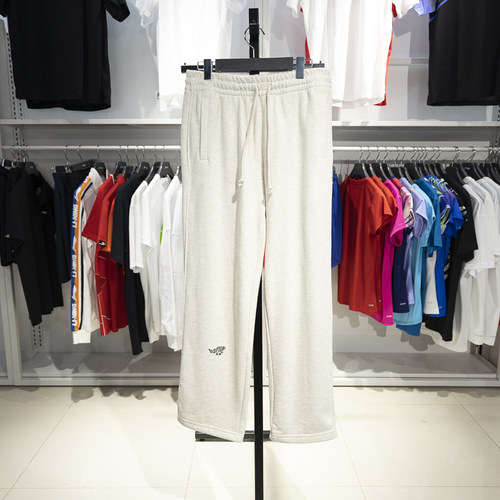 李宁正品男子系带直筒运动卫裤