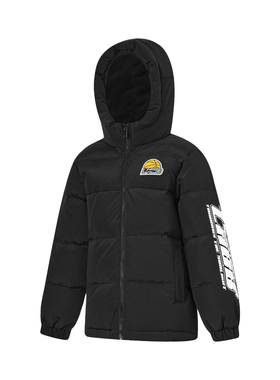 Lining/李宁正品冬季男童宽松保暖鸭绒短款羽绒服外套 YYMT031