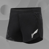 女子夏季 AKSR320 新款 运动裤 跑步系列速干透气时尚 李宁短裤