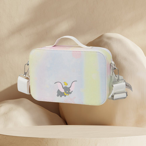 中国李宁联名款小飞象系列男女通用彩色渐变斜挎包ABDR470