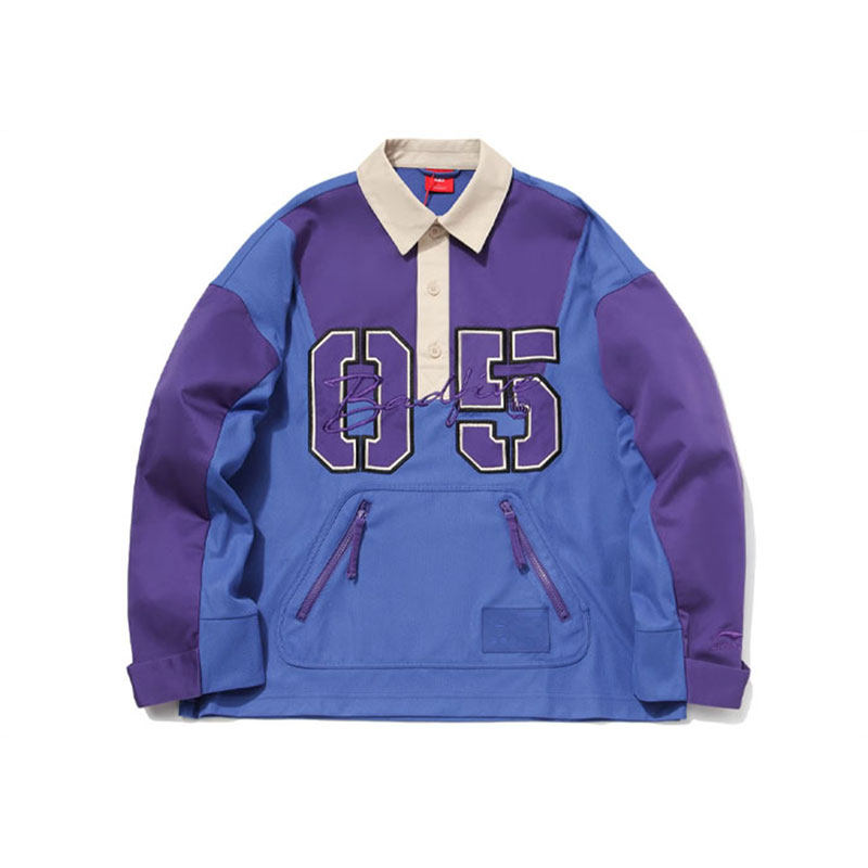 中国李宁长袖polo衫05badfive反伍系列男女款情侣上衣外套aplq259