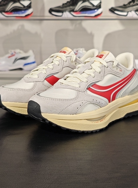 李宁正品征荣 RENEW 女子反光轻量简约经典透气休闲鞋AGCU078-11