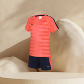 李宁足球比赛服男女童3 12岁针织短袖 T恤AAYM076