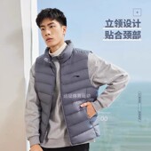 白鸭绒保暖运动背心AMRQ011 训练男士 李宁羽绒马甲冬季 新款