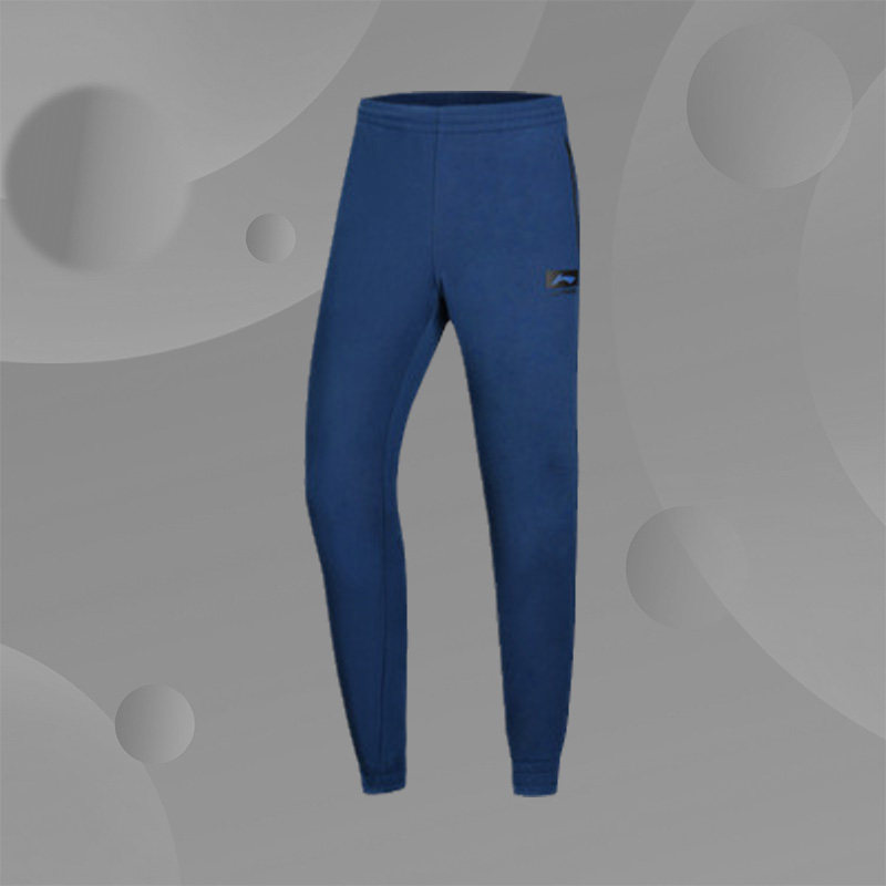 春秋正品LINING李宁CBA篮球运动休闲男子收口针织卫裤AKLN341-4