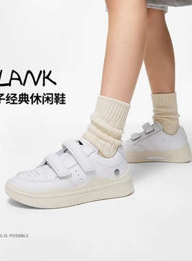 Lining/李宁正品BLANK女子魔术贴潮流舒适经典复古休闲鞋AGCT058