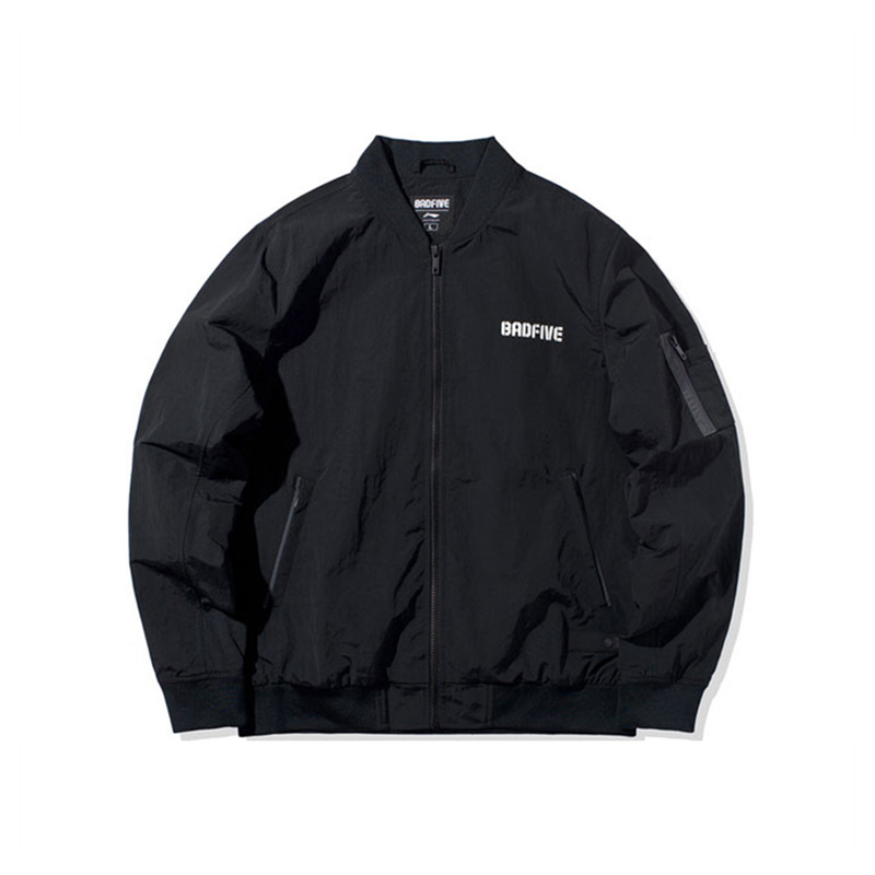 李宁正品潮流休闲时尚运动BADFIVE篮球系列男子防泼水夹克AJDQ005